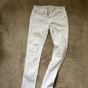 Hudson Collin skinny flap white jean
